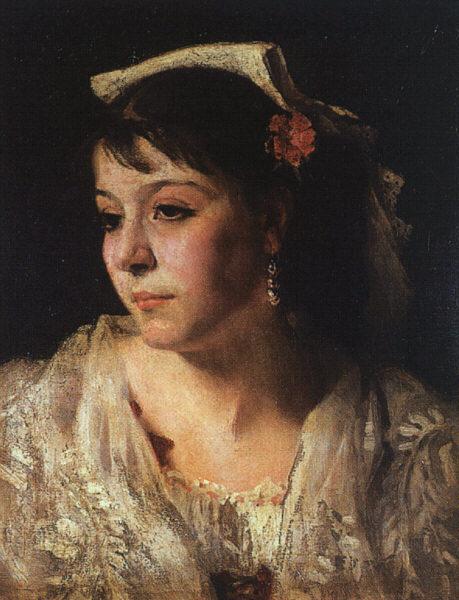 John Singer Sargent Head of an Italian Woman Sweden oil painting art